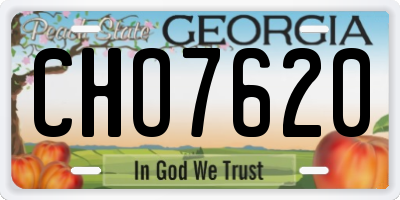 GA license plate CHO7620