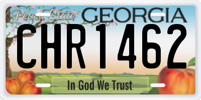 GA license plate CHR1462