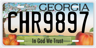 GA license plate CHR9897