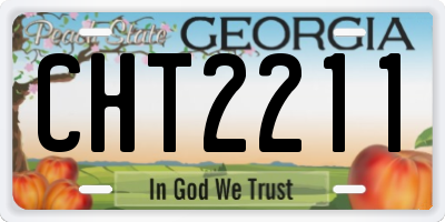 GA license plate CHT2211