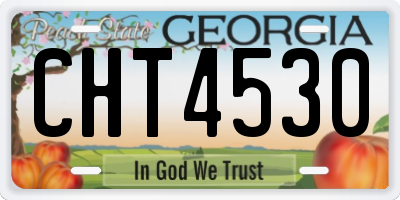 GA license plate CHT4530