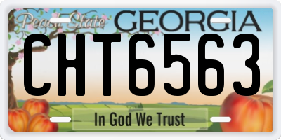 GA license plate CHT6563