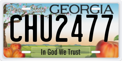 GA license plate CHU2477