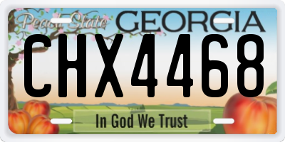 GA license plate CHX4468
