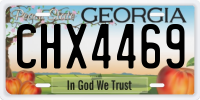 GA license plate CHX4469