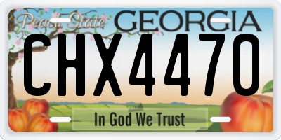 GA license plate CHX4470