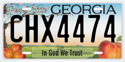GA license plate CHX4474