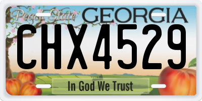 GA license plate CHX4529