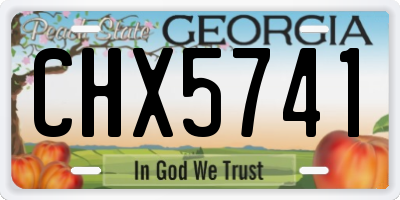 GA license plate CHX5741