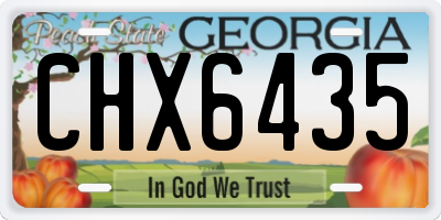 GA license plate CHX6435