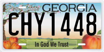 GA license plate CHY1448