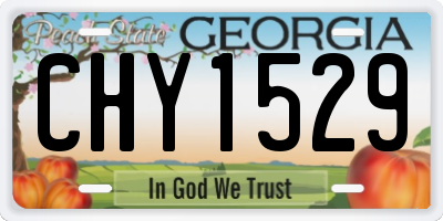 GA license plate CHY1529