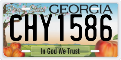 GA license plate CHY1586
