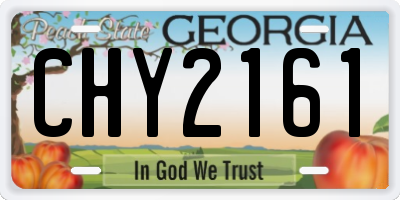 GA license plate CHY2161