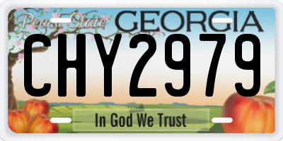 GA license plate CHY2979