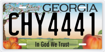 GA license plate CHY4441