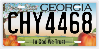 GA license plate CHY4468