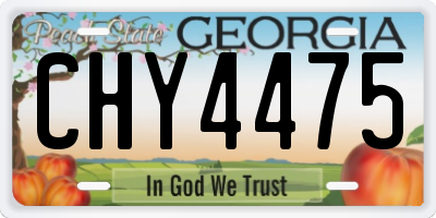 GA license plate CHY4475