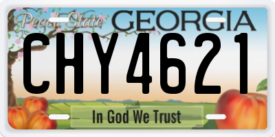 GA license plate CHY4621