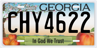 GA license plate CHY4622