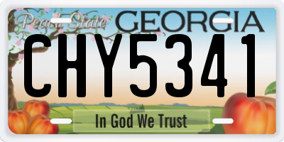 GA license plate CHY5341
