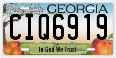 GA license plate CIQ6919