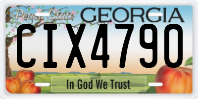 GA license plate CIX4790