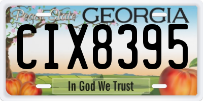 GA license plate CIX8395