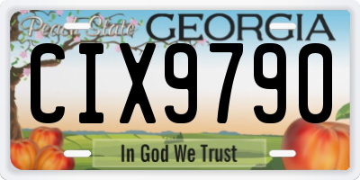 GA license plate CIX9790