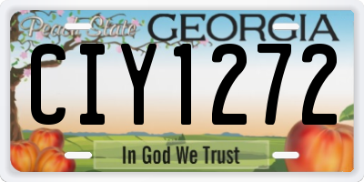 GA license plate CIY1272