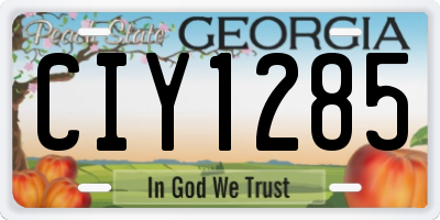 GA license plate CIY1285