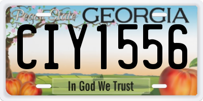 GA license plate CIY1556