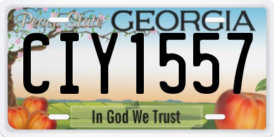 GA license plate CIY1557