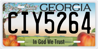 GA license plate CIY5264