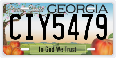 GA license plate CIY5479
