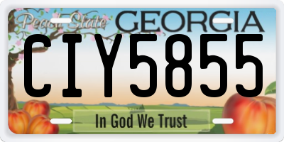 GA license plate CIY5855