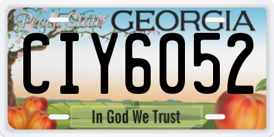 GA license plate CIY6052