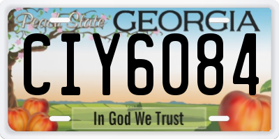 GA license plate CIY6084