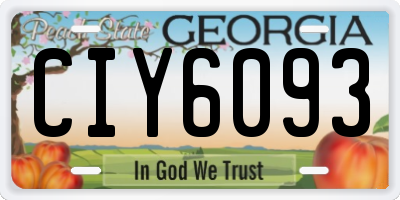 GA license plate CIY6093