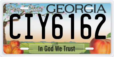 GA license plate CIY6162