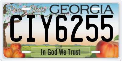 GA license plate CIY6255