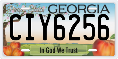 GA license plate CIY6256