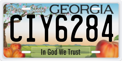 GA license plate CIY6284