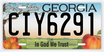 GA license plate CIY6291