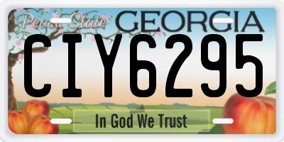 GA license plate CIY6295