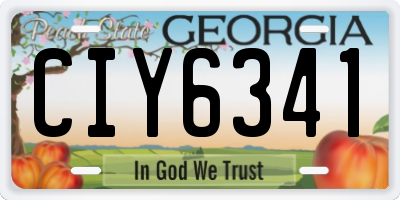 GA license plate CIY6341