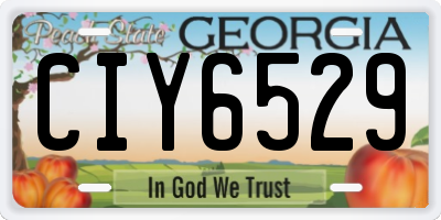 GA license plate CIY6529