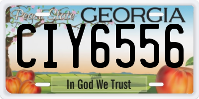 GA license plate CIY6556