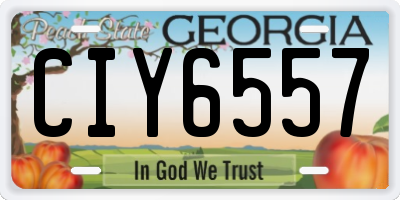 GA license plate CIY6557