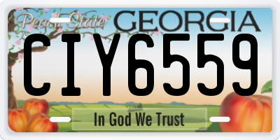 GA license plate CIY6559